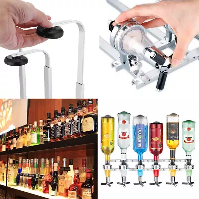 £25.95 • Buy Wall Mounted Pub Bar Optics Dispenser 6 Bottle Stand Spirit Measure Wine Drinks