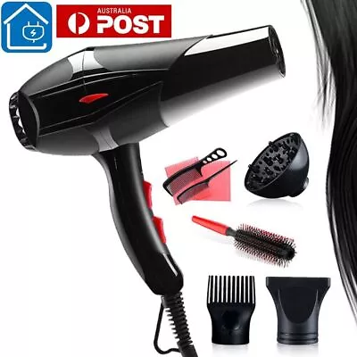 Professional Salon Hair Blow Dryer Ionic Light Weight With Concentrator • $28.79