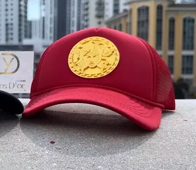 Red Gold Medusa Hat Trucker Hat Medusa Art  Insps Versac Custom Hat Gallery • $32