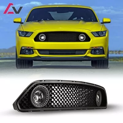 For Ford Mustang S550 2015-2017 Fog Lights Halo Ring DRL LED Upper Grille Lamps • $229.99