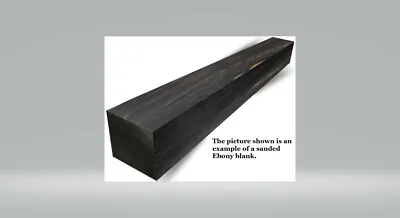 Gabon Ebony Wood 1.5x1.5x12 Woodworking Lumber Pool Cues Wands Gun Parts Timber • $44.95