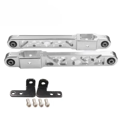 NEW Silver Billet Rear Lower Control Arms For Mitsubishi Lancer EVO 1 2 3 4G63 • $59.99