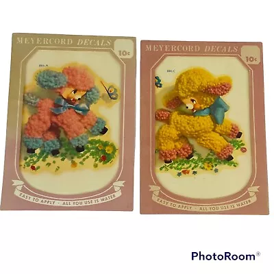 Lot Of 2 Vintage Meyercord Decorative Transfers Nursery Rhymes Lamb Decal Sheets • $17.95