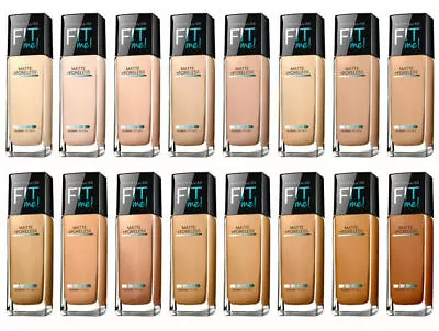 Maybelline Fit Me! Matte & Poreless Foundation Makeup New Sealed U Choose Shade • £14.99