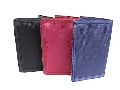 Unisex Quality Trifold Canvas Sports Wallet Credit Card Holder Purse Pouch • £5.95