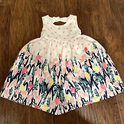 GYMBOREE EGG HUNT  FLORAL BOW EASTER DRESSY DRESS Sz 5T • $29