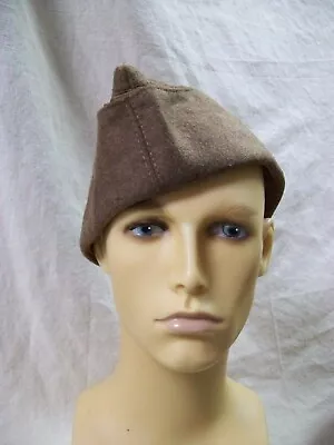 Brown Naval Officer Hat Steampunk Military Flap Soldier Medieval Peasant Unisex • $13.95