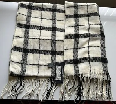 M&S Pashmina Women’s Scarf Black/White 100% Acrylic • £14.99