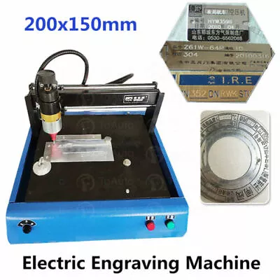 400W Electric Metal Marking Engraving Machine 200x150mm 50mm/s Nameplate 110V US • $699