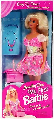 Jewelry Fun My First Barbie Doll Easy To Dress Blonde 1996 Mattel 16005 • $26.95