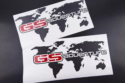 2x BMW GS Adventure Side Panniers World Map Stickers Decals R1200 R1250 R1300 GS • $24.54