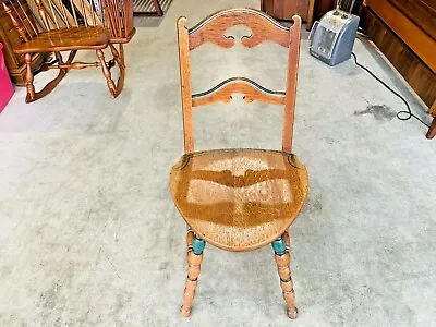 Beautiful Vintage Arts & Crafts Mission Tiger Oak Dining Room Chair L@@K • $249.95