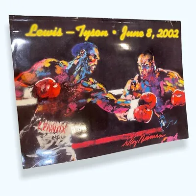 RARE Mike Tyson Vs Lenox Lewis 2002 Memphis Boxing Program - LeRoy Neiman Cover • $399.97