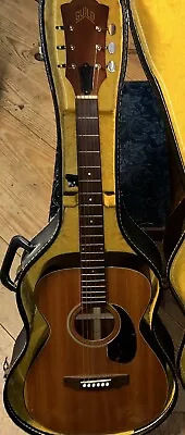 Vintage Guild Acoustic F-20 Guitar Orig Hardshell Case. Picks Tuner “DAMAGED” • $500