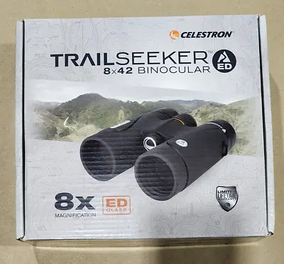 Celestron TrailSeeker ED 8x42 Compact Binoculars - Black (71405) • $299