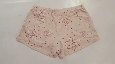 BP Women's Snowflake Print Super Soft Sleepwear Pajama Shorts HM7 Pink Small • $8.47
