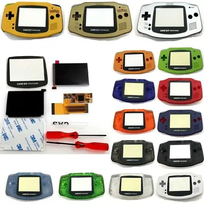 10 Levels Backlight V2 IPS Screen LCD Kits W/pre-cut Shell Case For GBA Console • £45.59