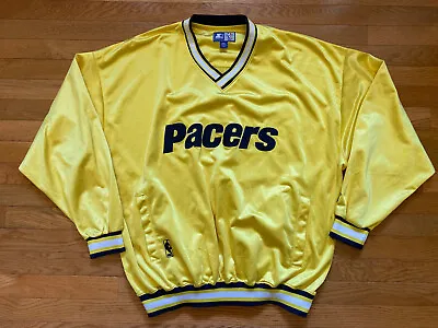 VTG 1998 Indiana Pacers Starter Warm Up Pullover Longsleeve NBA Authentics XXL • $69.99