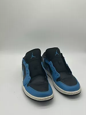 Nike Air Jordan 1 Low Laser Blue Men’s Shoes Size US 10 UK 9 • $70