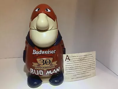 Vintage 1999 Collectors Edition Ceramic Bud Man Stein With Box Foam And CoA • $65
