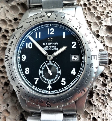 £550 • Buy Eterna 38mm Airforce Eterna-matic Swiss ETA2895-1 Superb Lightly Worn Condition