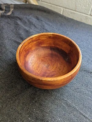 Vintage Hawaii Small Calabash Koa Wood Bowl  • $149