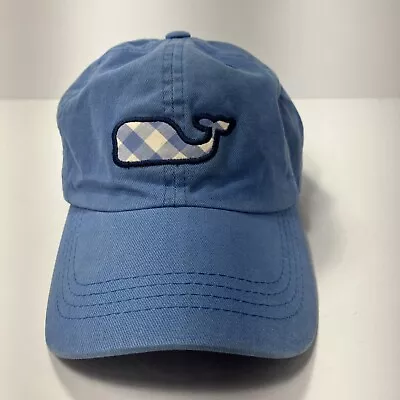 Vineyard Vines Blue Gingham Whale Baseball Hat Cap • $9.99