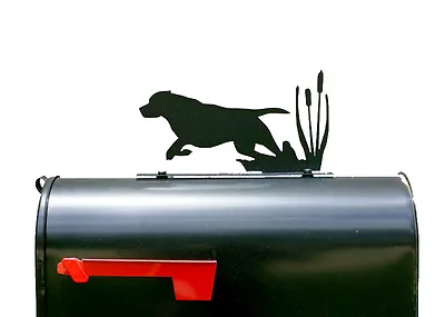 Hunting Dog Silhouette Mailbox Topper / Sign - Powder Coated Steel  - USA Made • $35