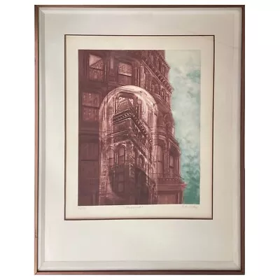 G.H. Rothe Signed 'Landmark' Large Scale Mezzotint • $1150