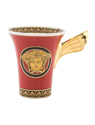 Rosenthal Meets Versace Medusa Red After Dinner Cup 3 Oz. Espresso/Mokka • $143.99