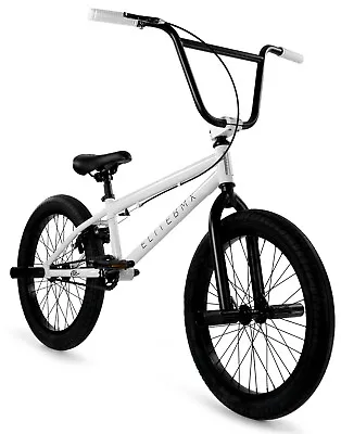 Elite 20  BMX Stealth Bicycle Freestyle Bike 1 Piece Crank White NEW • $279
