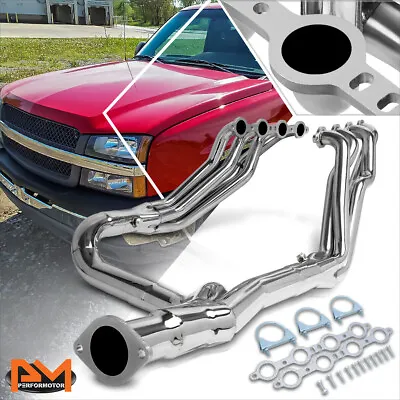 For 99-06 Tahoe/Yukon 4.8L/5.3L/6.0L V8 S.Steel Long Tube Exhaust Header Pipe • $229.89