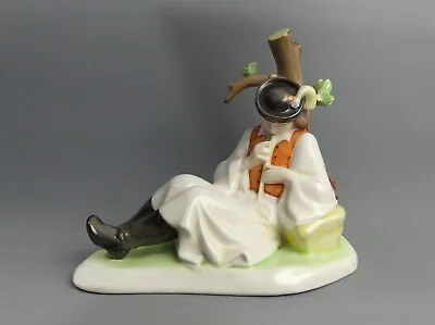 Zsolnay Pecs Fine Porcelain Flautist Figurine • £52