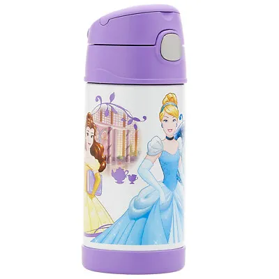 Thermos 355ml Funtainer Vacuum Insulated Drink Bottle Princess Stainless Steel • $29