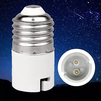 2 X E27 To B22 Conversion Lamp Holder Light Bulb Converter Adapter • $5.99