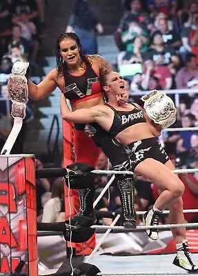 RONDA ROUSEY & SHAYNA BASZLER 8x10 COLOR PHOTO ROH ECW WWE NXT AEW IMPACT 48 • $7.96