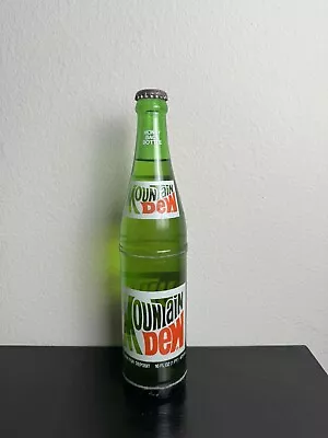 Vintage Mountain Dew Glass Bottle MISPRINT COLLECTIBLE Coca Cola Cap Misprint  • $399.95