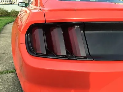 For 15-17 Ford Mustang Smoke Tail Light Tint Cover Smoked Overlays Complete Rear • $22.95