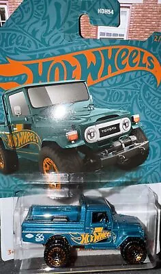 Hot Wheels Toyota Land Cruiser FJ40 56th Anniversary Teal & Orange Series NIP DC • $8.86