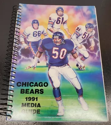 Vintage Chicago Bears 1991 Media Guide - Autographed By Thornton Van Horne Buf • $49.75