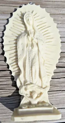 Vintage Wall Hanging Figurine Virgin Mary Statue Madonna Jesus Child Boy Fatima • $39.99