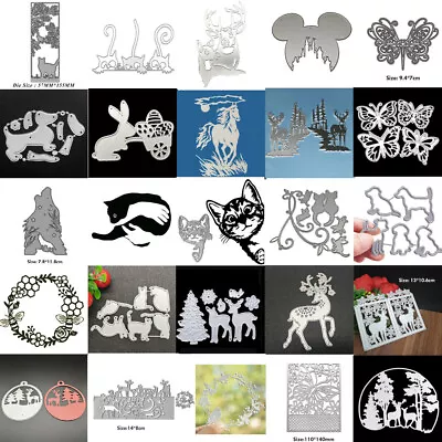 Animal Metal Cutting Dies Scrapbooking Paper Cards Embossing Stencils Craft DIY • £2.59