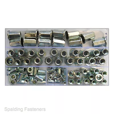 £3.32 • Buy Hexagon Threaded Insert Riv Rivet Nut Metric Zinc Plated Steel M4 M5 M6 M8 M10