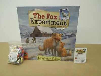 The Fox Experiment Kickstarter Bundle: Game Wooden Fox Meeples And Promo Cards • $100