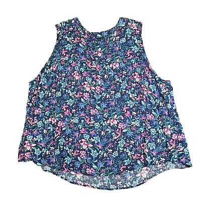 Torrid Women’s  Size 6/6X Fit And Flare Floral Print Sleeveless Tank Top Spring • $25