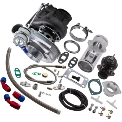 $205.99 • Buy Internal Wastegate T04e Turbocharger .63 A/r Oil Return Feed Line Kit Bov Turbo