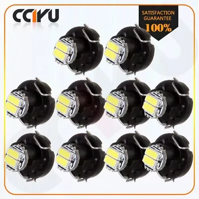 10Pcs White LED T3 8mm Neo Wedge LED Bulbs Instrument Panel Cluster Dash Light • $7.49