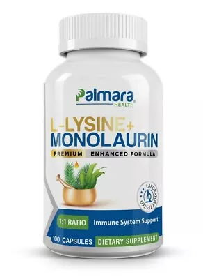 Palmara Health L-Lysine + Monolaurin 1:1 Ratio • $23.95