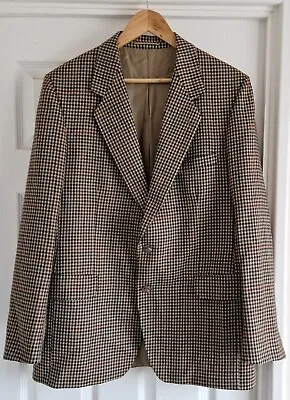 Magee Blazer Suit Jacket Size 42R Regular Medium Brown Tweed Wool Made In 🇬🇧  • £29.99