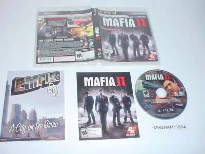 MAFIA II Game Complete In Case W/ Manual & MAP - Playstation 3 PS3 • $10.66